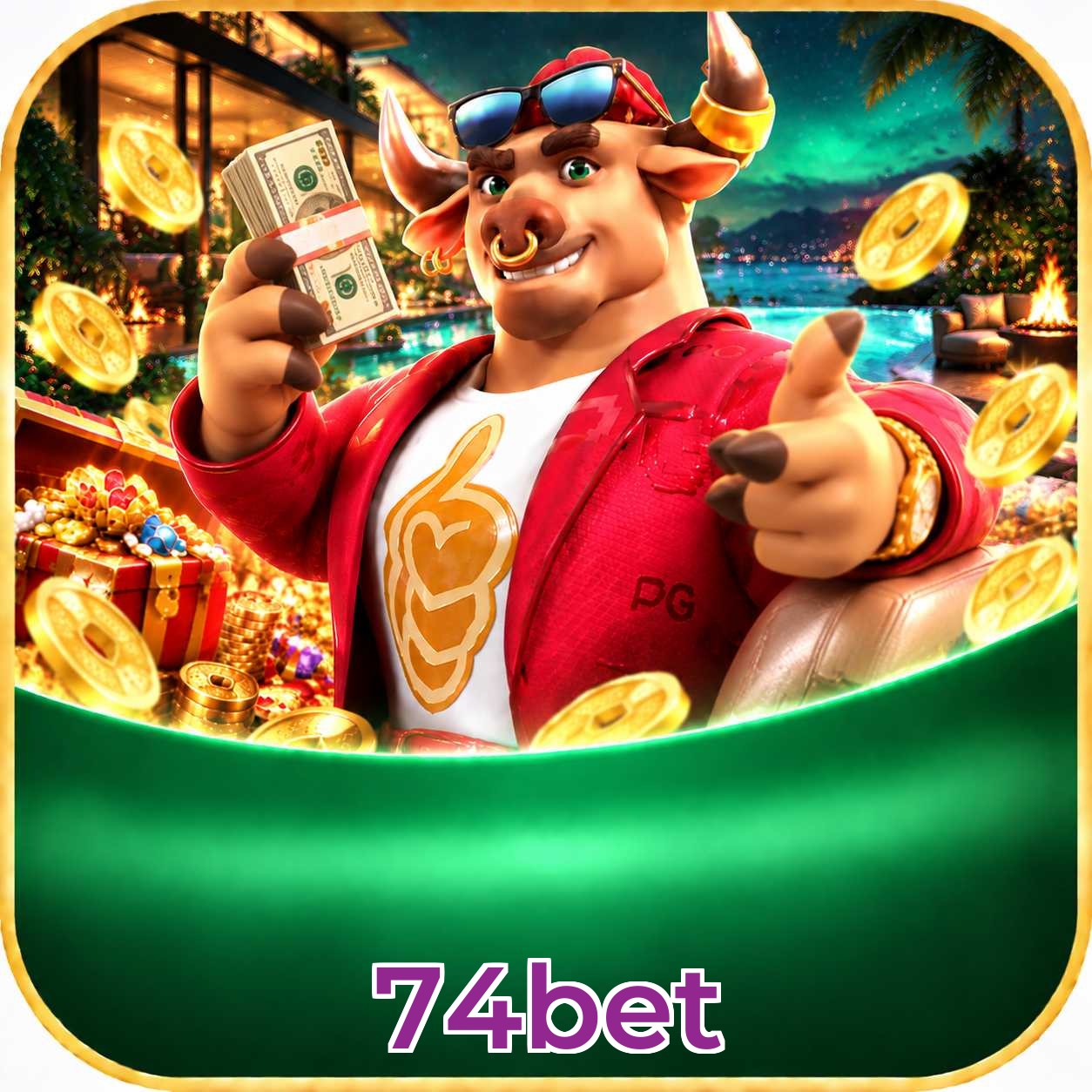 Catálogo de slots da 74bet com RTP médio de 96,52%