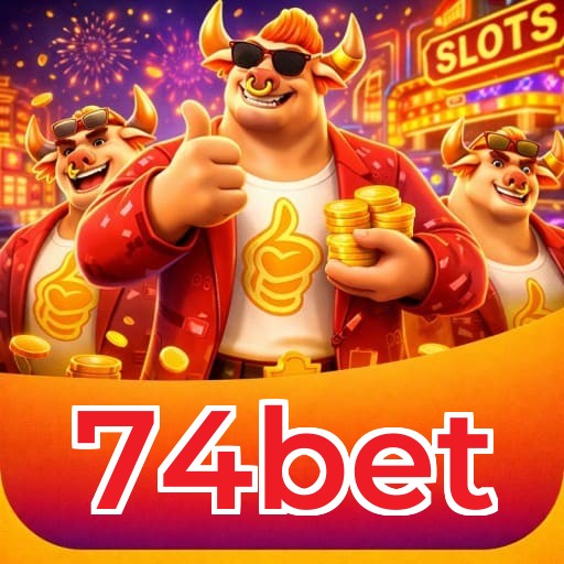 Interface do aplicativo 74bet mostrando jogos disponíveis no iOS e Android